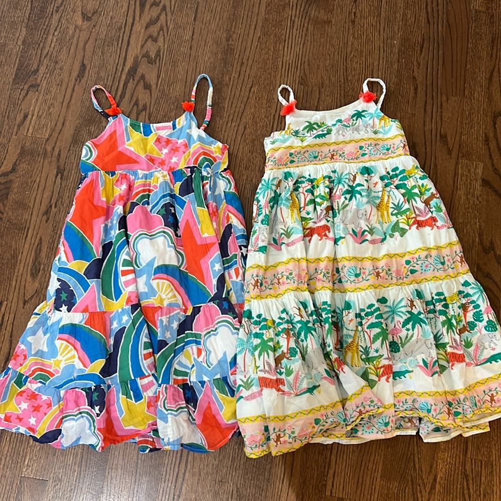 Boden Girls gauze summer dresses- lot of 2